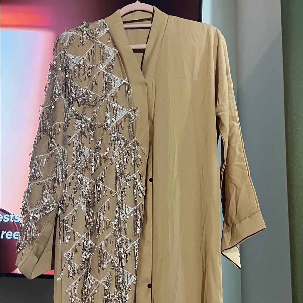 Gold sequin abaya from UAE.  New Eid dress